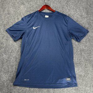 Nike Jersey Mens Large Short Sleeve Park V Game Crew Neck Dri Fit Pullover Logo